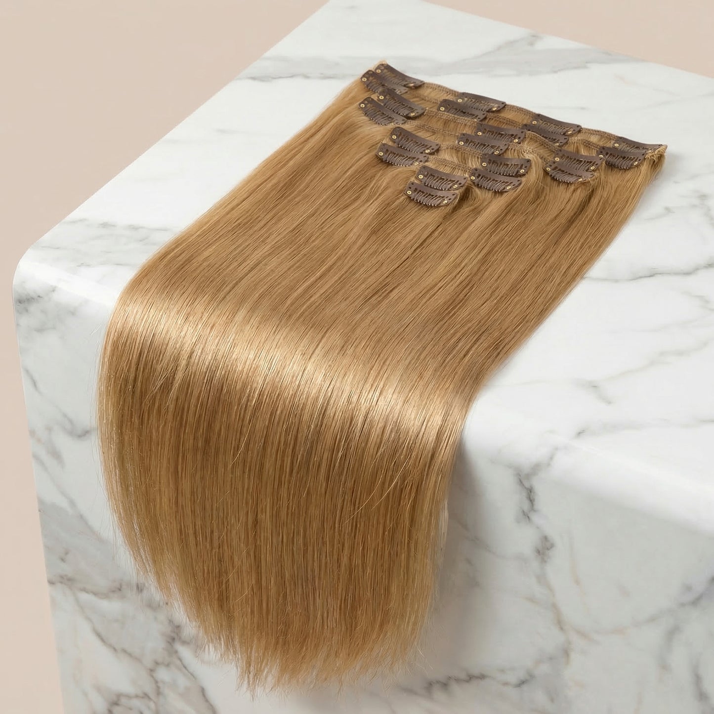 Extensions Cheveux à Clips Blond Miel