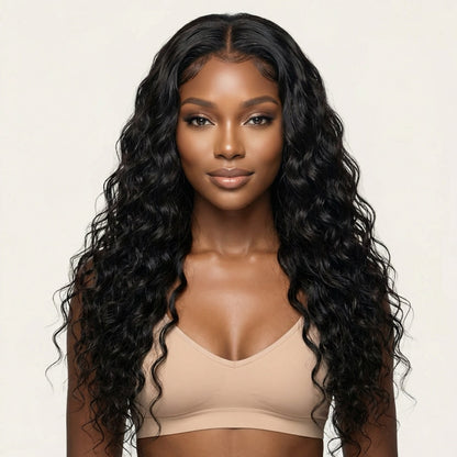 Lace wig :  BE WATER WAVE